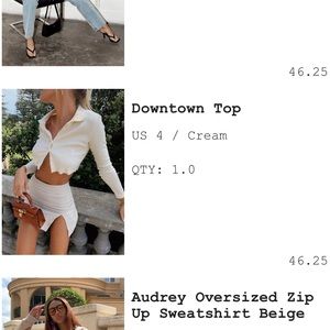 Princess Polly Cream Cropped Button-up Top - Size 4